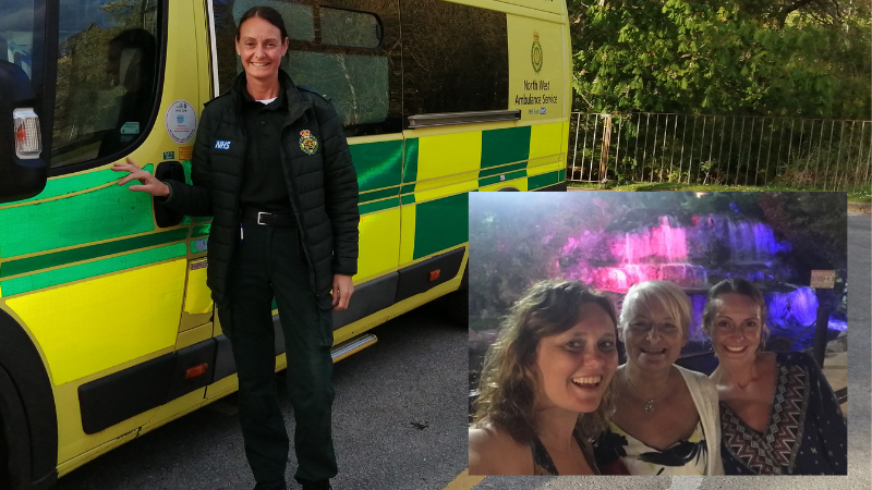 Insert - Michelle (right), Michelle's mum Lynn (centre) and Michelle's sister Heather (left).